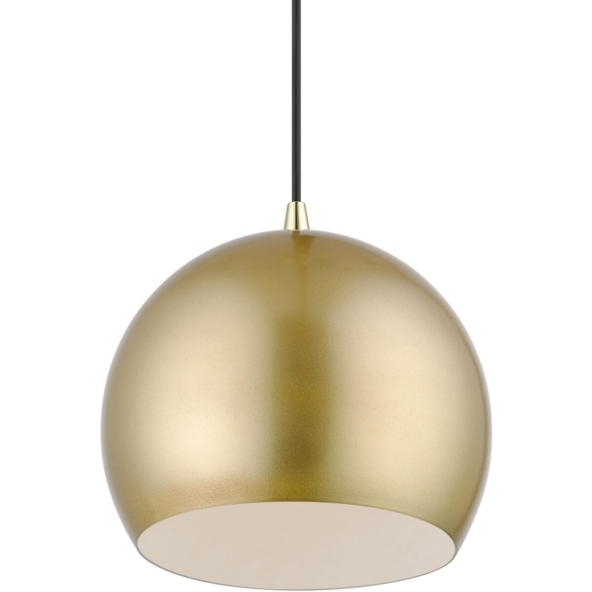 Piedmont 1 Light 10 inch Soft Gold with Polished Brass Accents Pendant Ceiling Light