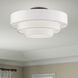 Manorwood 5 Light 28 inch Bronze Semi-Flush Ceiling Light