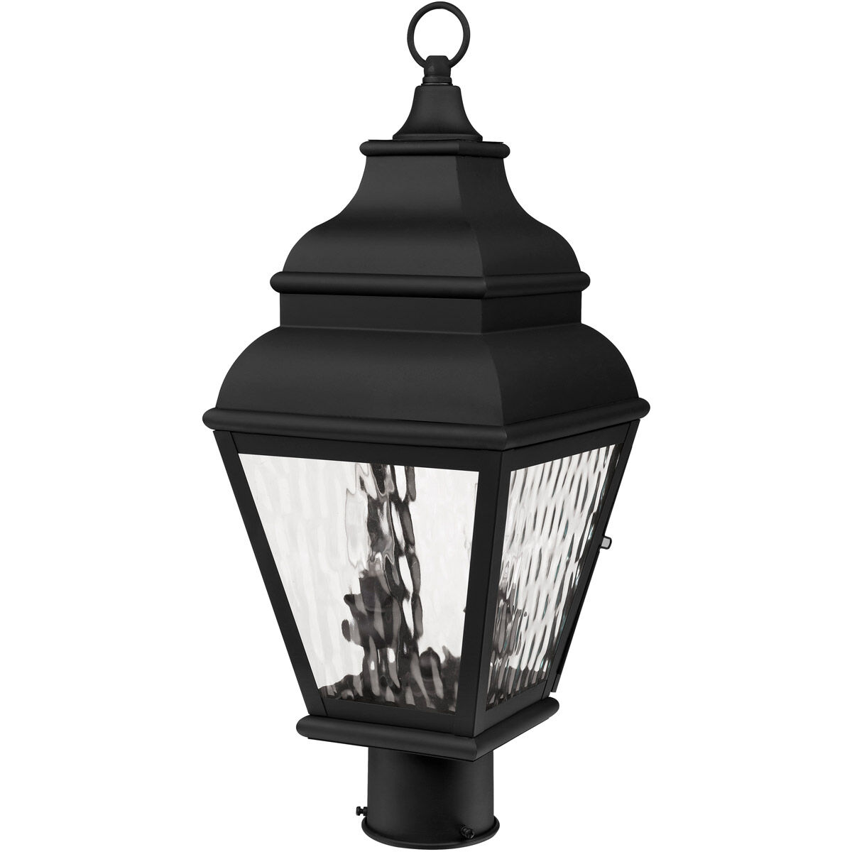 Exeter 2 Light 21 inch Black Outdoor Post Top Lantern