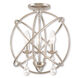 Aria 3 Light 15 inch Polished Nickel Convertible Mini Chandelier/Ceiling Mount Ceiling Light