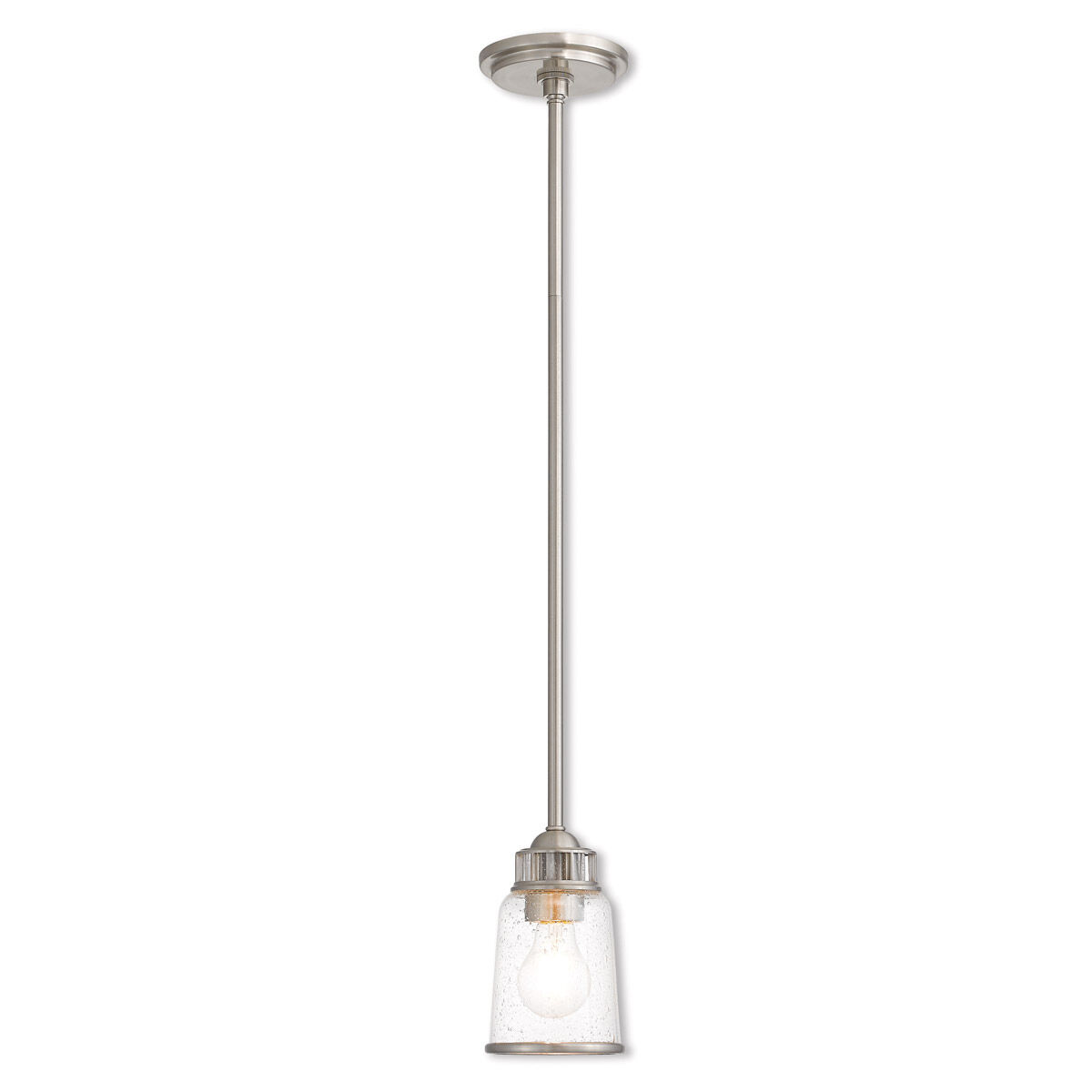 Lawrenceville 1 Light 5 inch Brushed Nickel Mini Pendant Ceiling Light