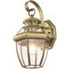 Monterey 1 Light 13 inch Antique Brass Outdoor Wall Lantern