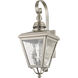 Cambridge Outdoor Wall Lantern in Brushed Nickel