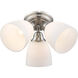 Somerville 3 Light 14 inch Brushed Nickel Semi-Flush Mount Ceiling Light