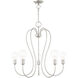 Lucerne 5 Light 24 inch Brushed Nickel Chandelier Ceiling Light