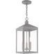 Nyack 3 Light 8.25 inch Nordic Gray Outdoor Pendant Lantern