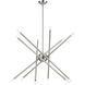 Soho 12 Light 36 inch Brushed Nickel Chandelier Ceiling Light