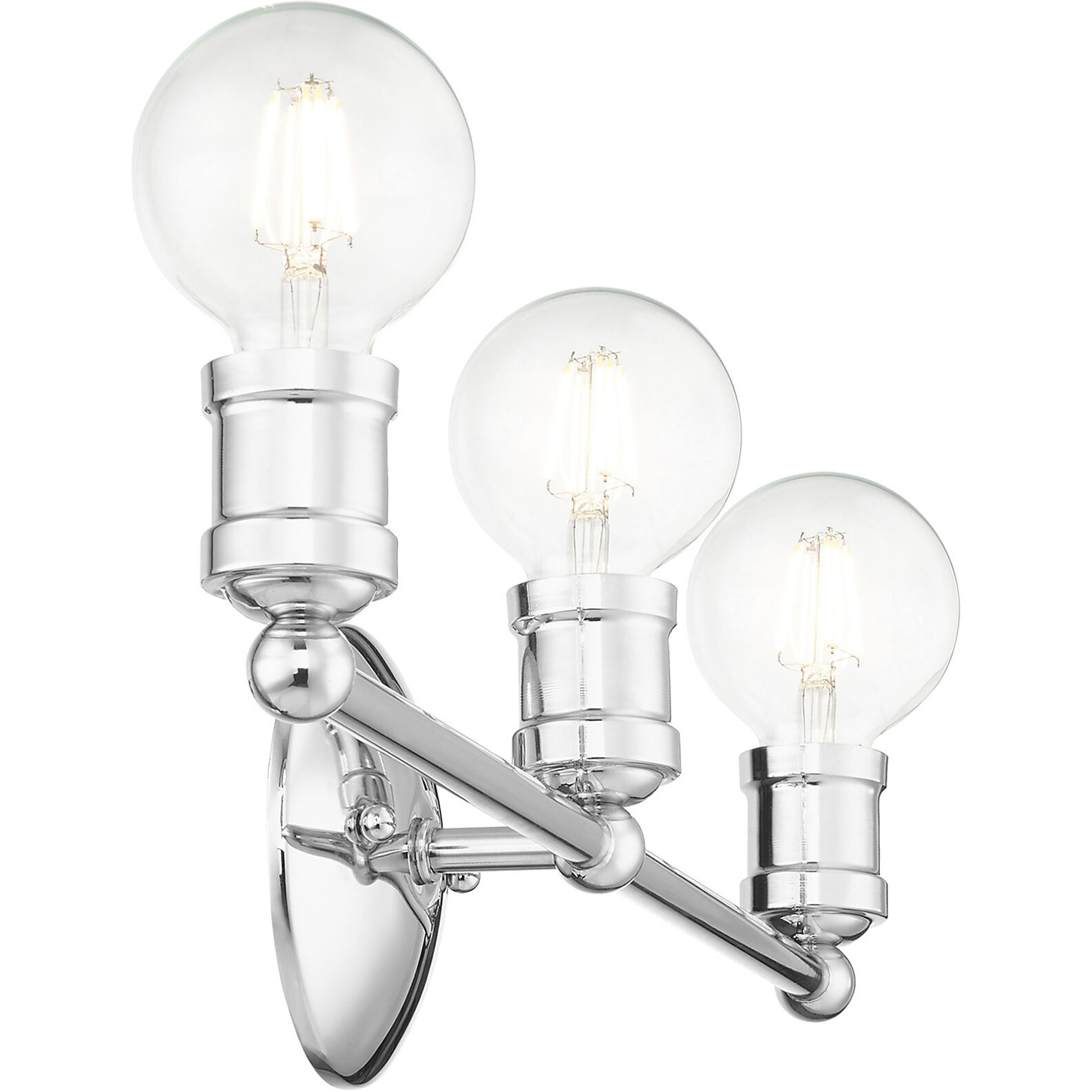 Lansdale 3 Light 20 inch Polished Chrome Vanity Sconce Wall Light