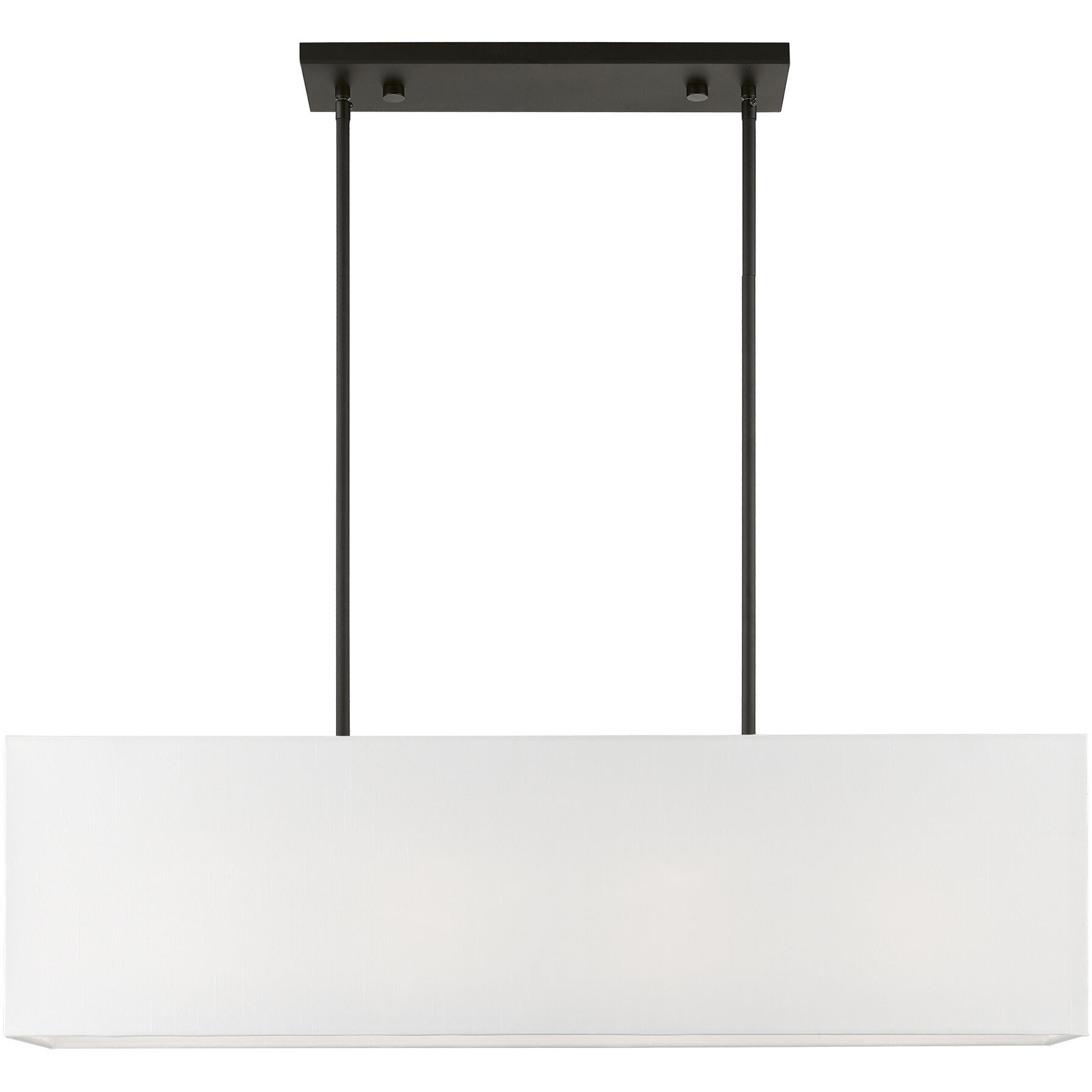Summit Linear Chandelier Ceiling Light in Black