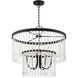 Elizabeth 5 Light 24 inch Black Pendant Chandelier Ceiling Light