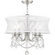Newcastle 5 Light 20 inch Brushed Nickel Chandelier Ceiling Light