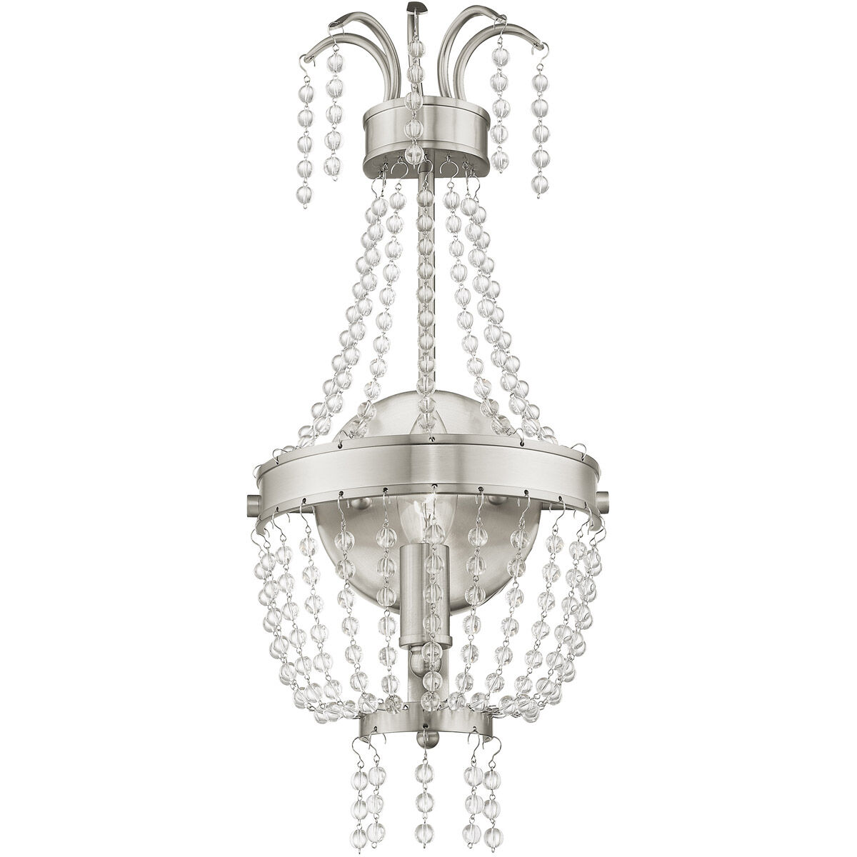 Valentina 1 Light 8 inch Brushed Nickel ADA Wall Sconce Wall Light