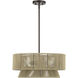 Florell 4 Light 20 inch English Bronze Pendant Chandelier Ceiling Light
