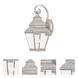 Exeter 1 Light 15.5 inch Brushed Nickel Small Outdoor Wall Lantern