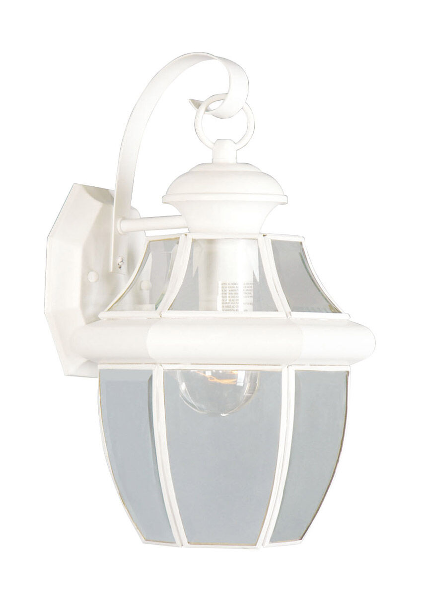 Monterey 1 Light 13 inch White Outdoor Wall Lantern