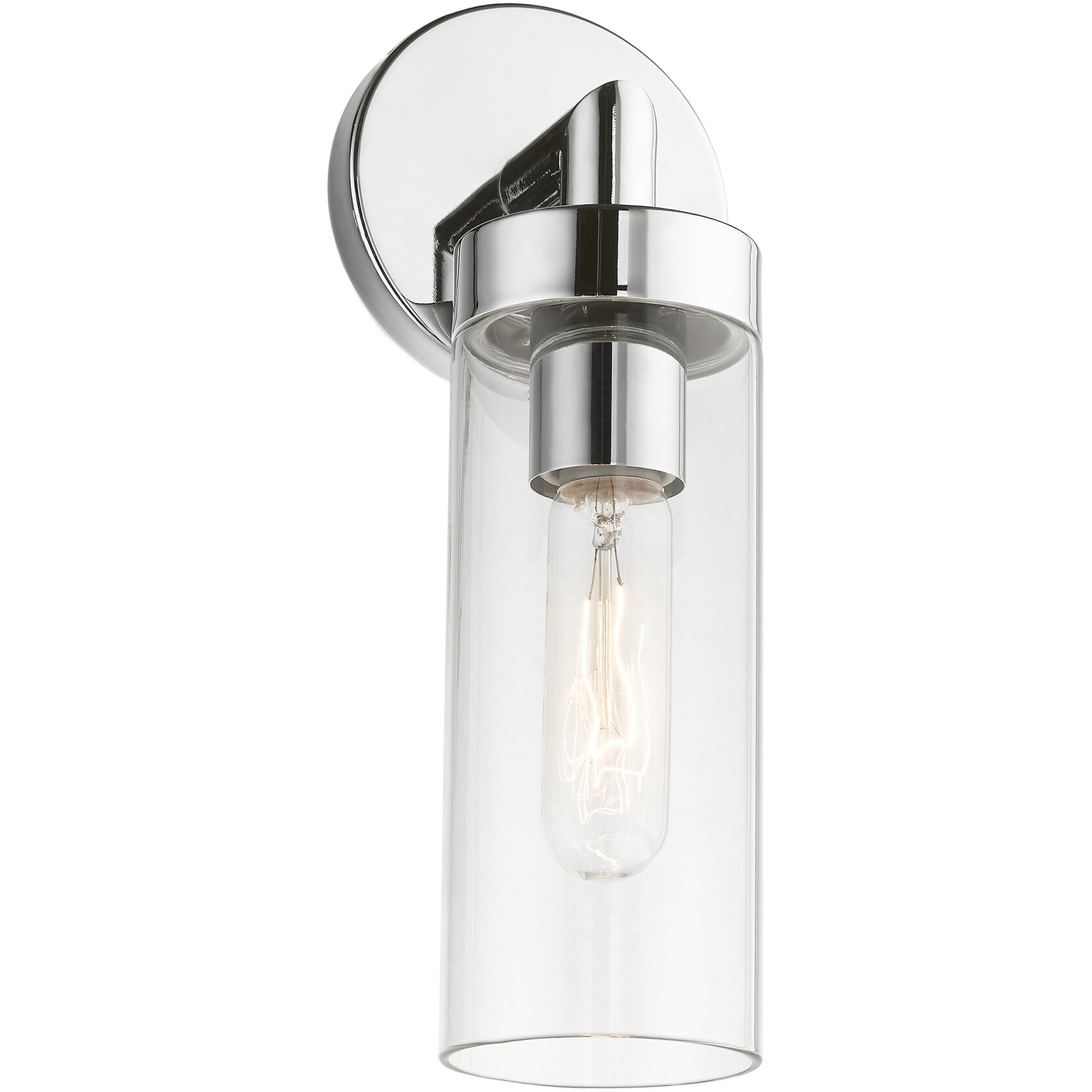 Ludlow 1 Light 4 inch Polished Chrome ADA Single Sconce Wall Light, Single