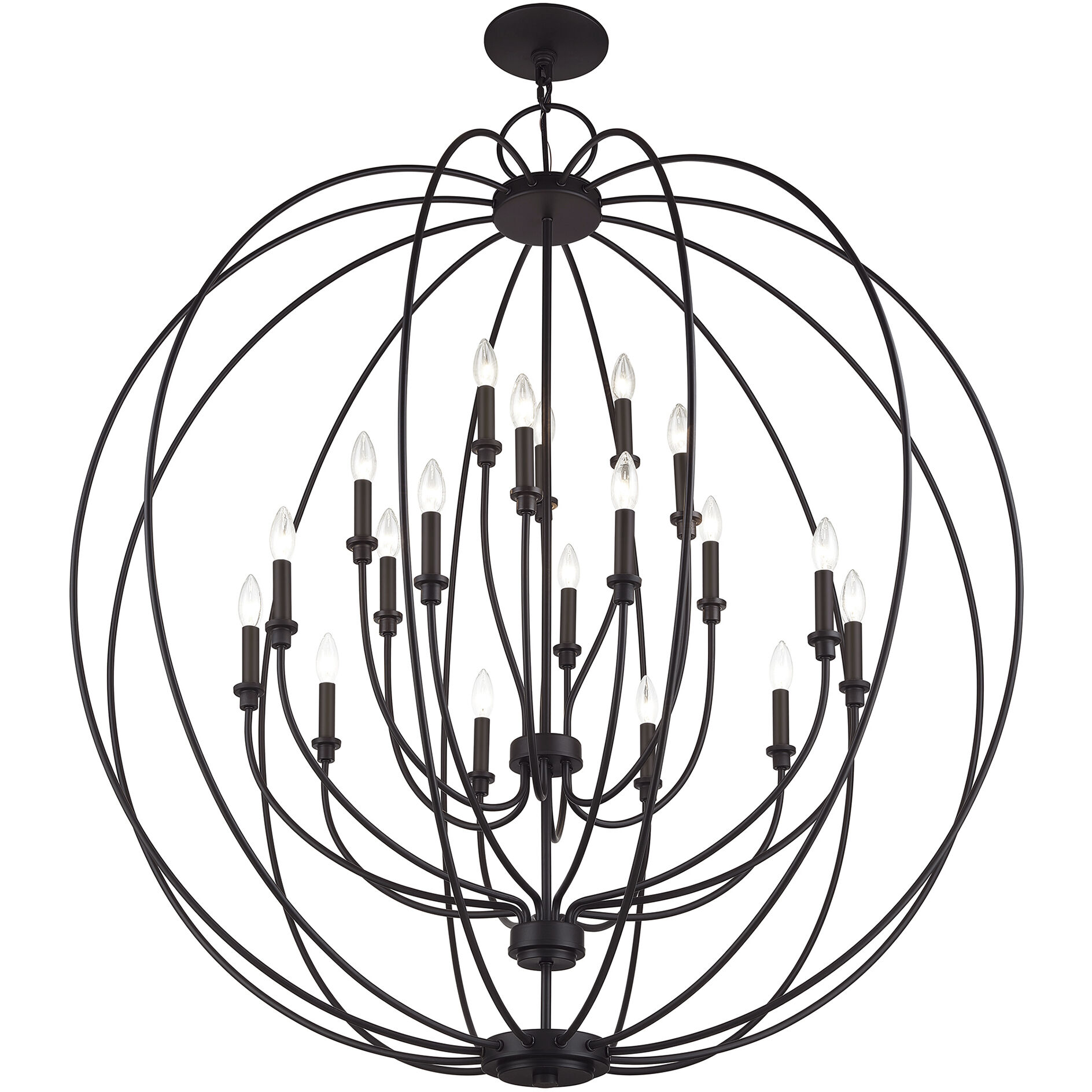 Milania 19 Light 48 inch Bronze Foyer Chandelier Ceiling Light