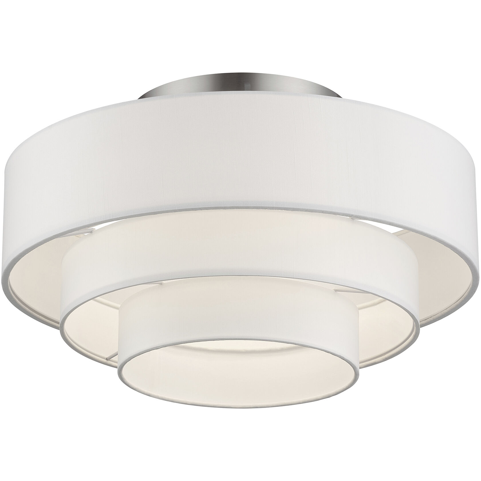 Manorwood 4 Light 21 inch Brushed Nickel Semi-Flush Ceiling Light