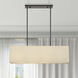 Summit 4 Light 36 inch Bronze Linear Chandelier Ceiling Light, Large