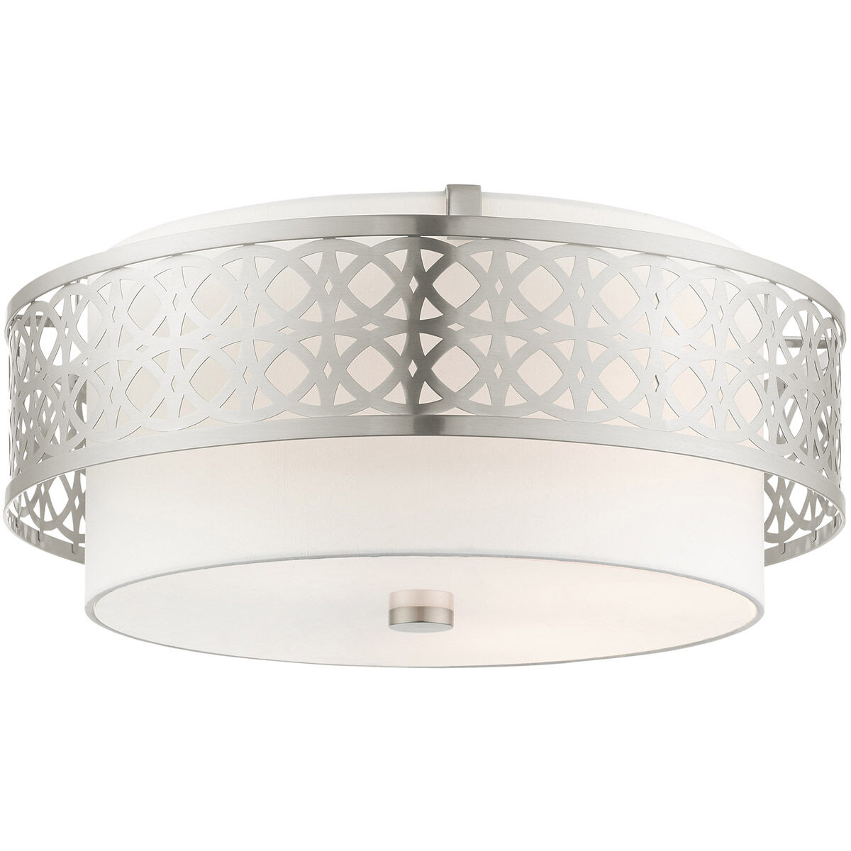 Calinda 4 Light 20 inch Brushed Nickel Semi Flush Ceiling Light