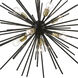 Tribeca 9 Light 34 inch Shiny Black with Polished Brass Accents Foyer Pendant Chandelier Ceiling Light