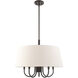 Belclaire 6 Light 24 inch English Bronze Pendant Chandelier Ceiling Light
