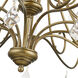 Daphne 18 Light 42 inch Antique Gold Leaf Chandelier Ceiling Light, Extra Large