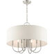 Blossom 7 Light 24 inch Brushed Nickel Pendant Chandelier Ceiling Light