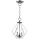 Prism 2 Light 11 inch Polished Chrome Convertible Mini Chandelier/Ceiling Mount Ceiling Light