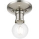 Lansdale 1 Light 5 inch Brushed Nickel Single Flush Mount Ceiling Light, Single