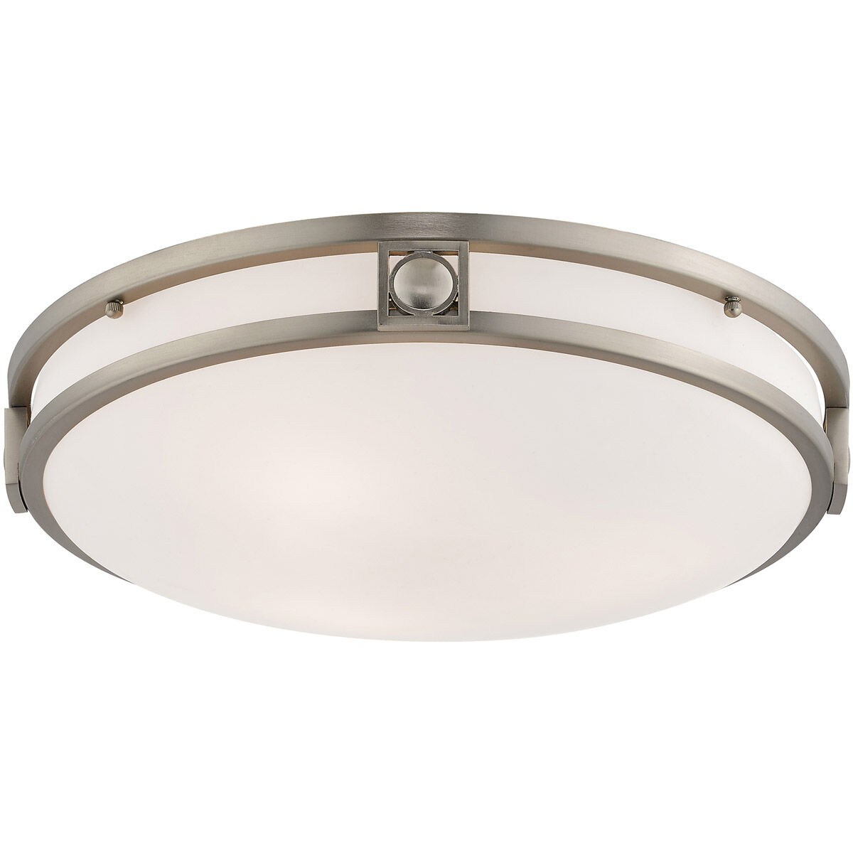 Titania 3 Light 16 inch Brushed Nickel Flush Mount Ceiling Light