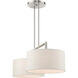 Meridian 2 Light 35 inch Brushed Nickel Linear Chandelier Ceiling Light