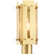 Utrecht 1 Light 16 inch Satin Brass Outdoor Post Top Lantern