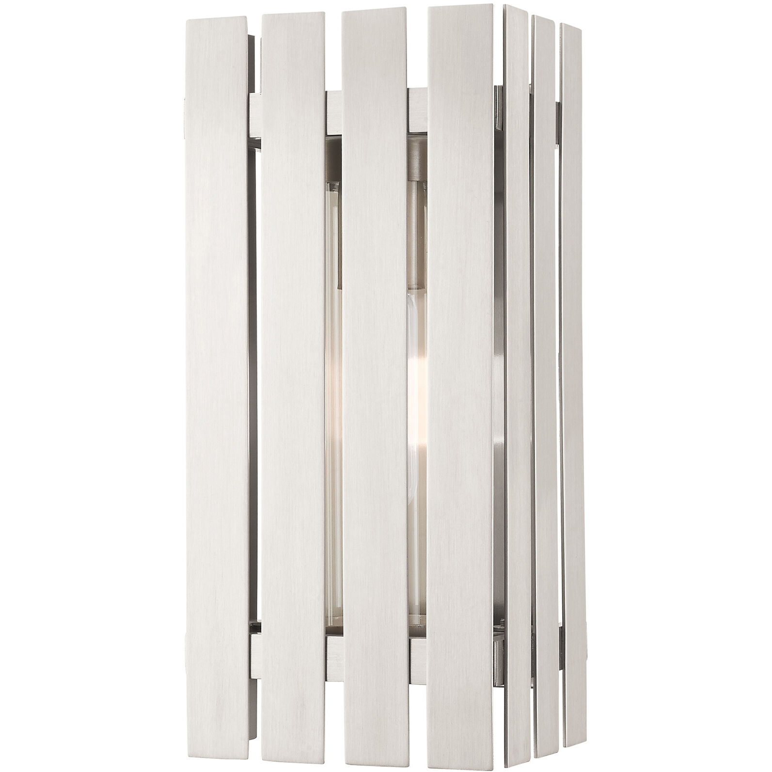 Greenwich 1 Light 13 inch Brushed Nickel Outdoor Wall Lantern