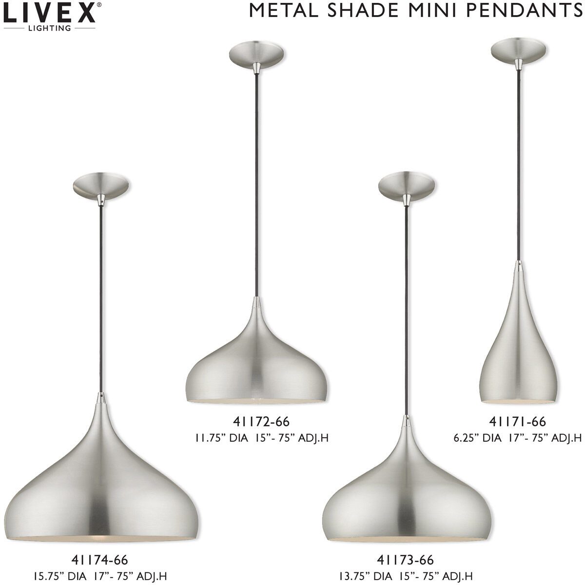 Allison 1 Light 16 inch Brushed Aluminum Mini Pendant Ceiling Light