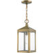 Nyack 1 Light 6 inch Antique Brass Outdoor Pendant Lantern