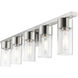 Carson 5 Light 40 inch Brushed Nickel Vanity Sconce Wall Light