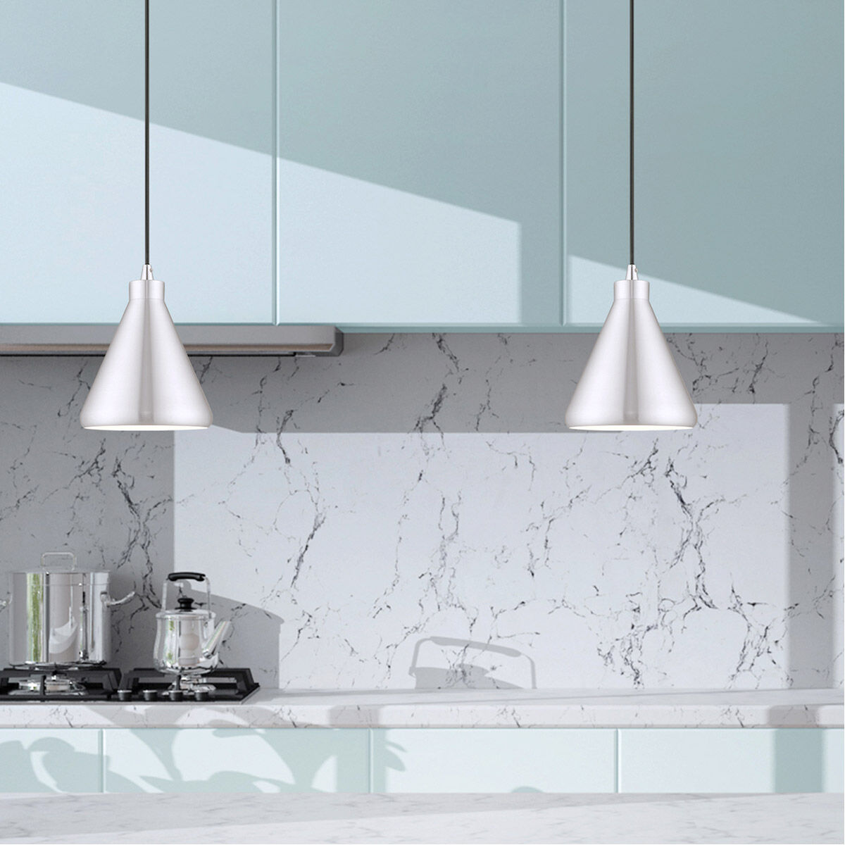 Allison 1 Light 7 inch Brushed Aluminum Mini Pendant Ceiling Light