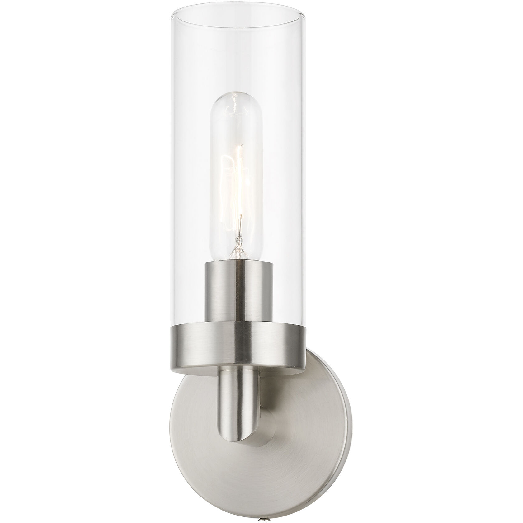 Ludlow 1 Light 4 inch Brushed Nickel ADA Single Sconce Wall Light, Single