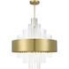 Orenburg 14 Light 35 inch Natural Brass Large Pendant Chandelier Ceiling Light