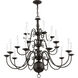 Williamsburgh 20 Light 36 inch Bronze Chandelier Ceiling Light