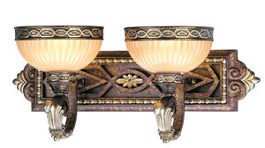 Seville 2 Light 23 inch Palacial Bronze with Gilded Accents Bath Vanity Wall Light