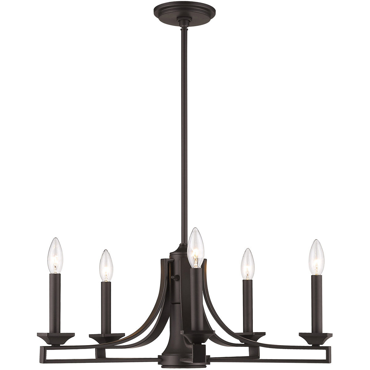 Trumbull 6 Light 24 inch Bronze Chandelier Ceiling Light