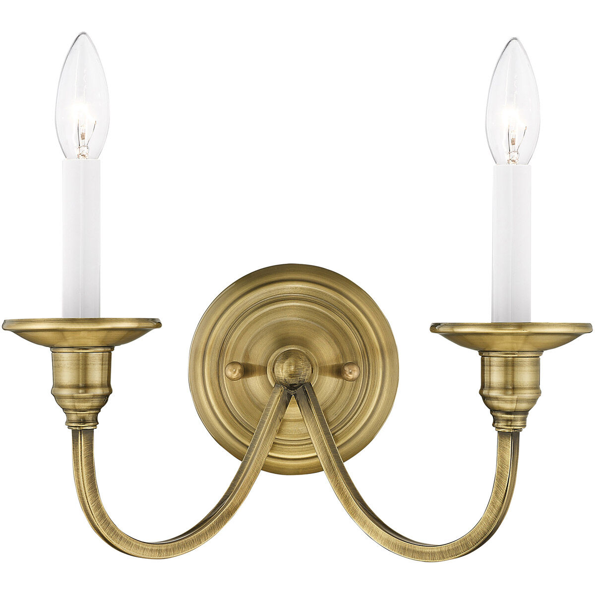 Cranford 2 Light 13 inch Antique Brass Wall Sconce Wall Light