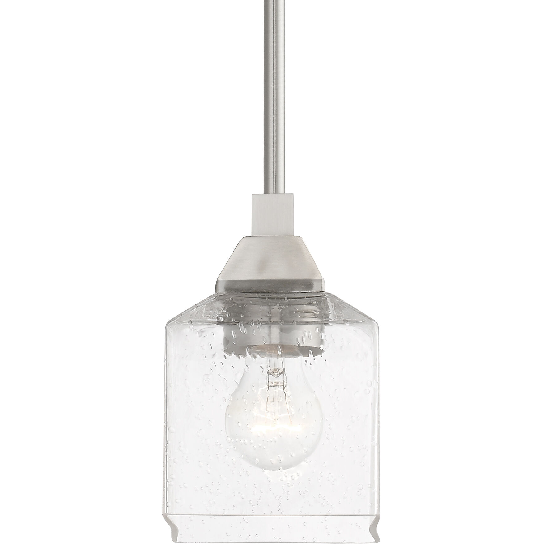 Aragon 1 Light 5 inch Brushed Nickel Mini Pendant Ceiling Light