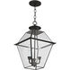 Westover 3 Light 12 inch Black Outdoor Pendant Lantern