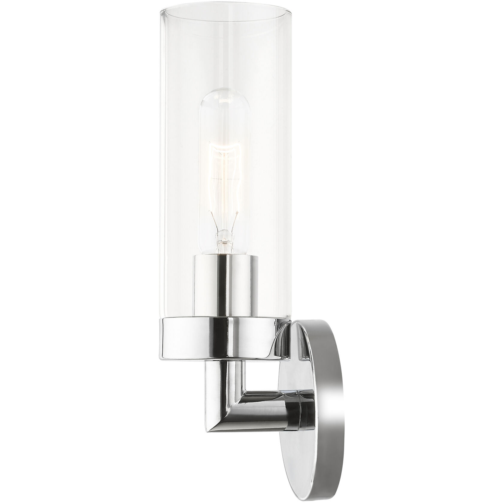 Ludlow 1 Light 4 inch Polished Chrome ADA Single Sconce Wall Light, Single