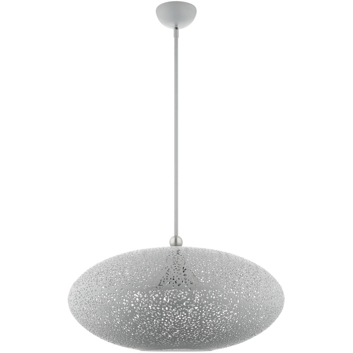 Charlton 3 Light 24 inch Nordic Gray with Brushed Nickel Accents Pendant Ceiling Light