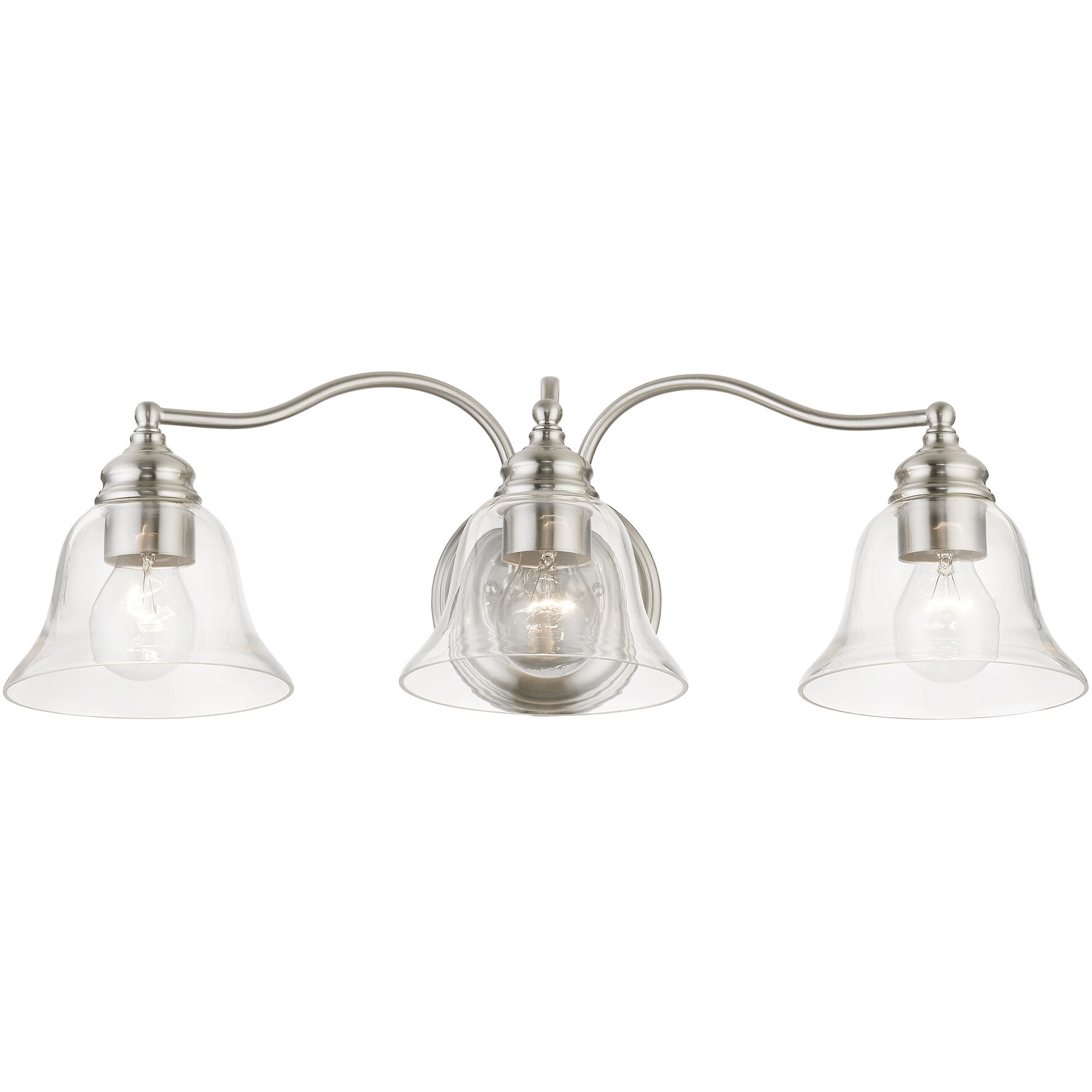 Moreland 3 Light 24 inch Brushed Nickel Vanity Sconce Wall Light