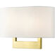 Allison Wall Sconce Wall Light in Satin Brass, Medium